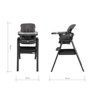 Стул для кормления Tutti Bambini High chair NOVA Complete Black/Black 611010/9999B, фото 8