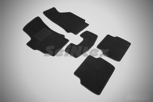 Ворсовые LUX коврики в салон Seintex для Brilliance V5 2012-н.в. (черные, 85728), фото 1