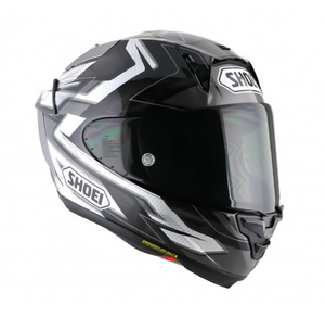 Мотошлем X-Spirit PRO ESCALATE SHOEI (черно-серо-белый глянцевый, TC-5, S), фото 4