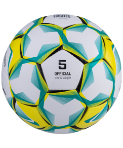 Мяч футбольный Jögel Conto №5, белый/зеленый/желтый, фото 3