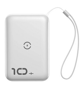 Портативное зарядное устройство Baseus Mini S Bracket 10W Wireless Charger 10000mAh 18W белый, фото 3