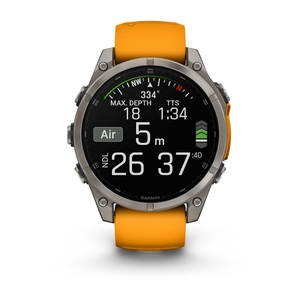 Часы Garmin Fenix 8 47mm AMOLED Saph Graphite DLC Titanium Spark Orange-Graphit Sln (010-02904-19G), фото 8