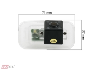 CMOS ИК штатная камера заднего вида AVS315CPR (#207) для автомобилей Toyota, фото 2