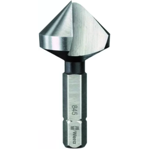 Бита-зенкер Wera конический одноканавочный 90°, 1/4" C6.3, 16.50 x 40 мм 845/1, фото 3
