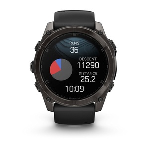 Часы Garmin Fenix 8 51mm AMOLED Saph Carbon Gray DLC Titanium Black-Pebble Grey Sln (010-02905-63G), фото 9