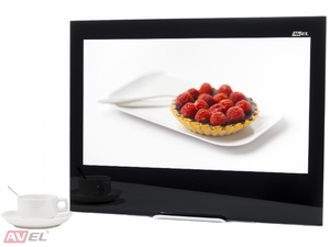 Встраиваемый телевизор для кухни AVS240K (черная рамка), фото 1
