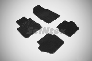 Ворсовые LUX коврики в салон Seintex для Ford Fiesta IV 2008-2015 (черные, 83143), фото 1