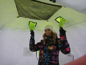Зимняя палатка утепленная Лотос Куб 3 Классик С9Т (со съемным утеплителем), фото 11