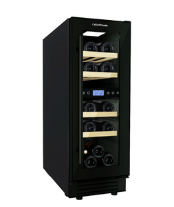 Винный шкаф CellarPrivate встраиваемый, двухзонный на 17 бутылок черный CP017-2TB, фото 4