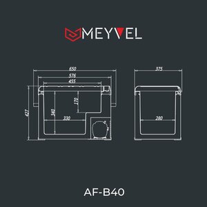 Компрессорный автохолодильник Meyvel AF-B40, фото 9