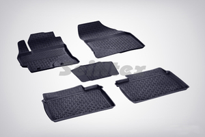 Резиновые коврики с высоким бортом Seintex для Toyota Corolla XI 2013-2018
