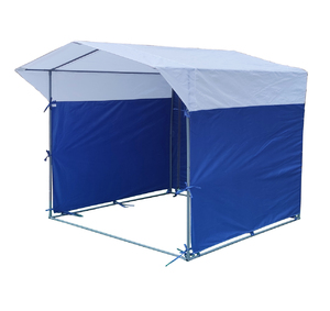 Палатка Митек Домик 1.5х1.5 бело-синий, фото 6