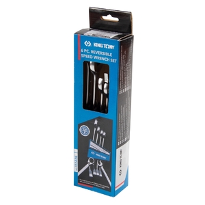 Набор комбинированных трещоточных ключей KING TONY 10-19 мм, 6 предметов 122A06MR, фото 4