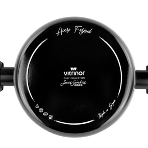Кастрюля низкая с крышкой Vitrinor V-Forged 24, фото 6