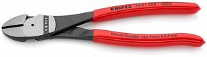 Бокорезы особо мощные, 200 мм, фосфатированные, обливные ручки KNIPEX KN-7401200