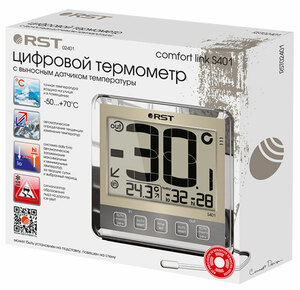 Термометр цифровой RST 02401 (S401) с внешним датчиком, фото 4