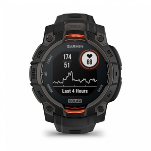 Часы Garmin Instinct 3 45mm Solar Black with Black Silicone (010-02934-00G), фото 4