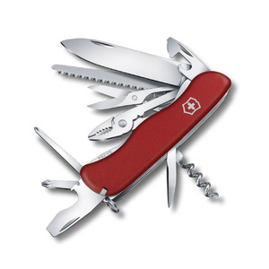 Нож Victorinox Hercules, 111 мм, 18 функций, с фиксатором лезвия, красный