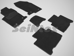 Ворсовые LUX коврики в салон Seintex для Lexus NX (кроме версий с гибридным двигателем) 2014-н.в. (черные, 86285), фото 1