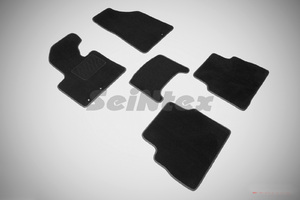 Ворсовые LUX коврики в салон Seintex для KIA Sorento 2009-2012 (черные, 83159), фото 1
