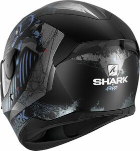 Шлем SHARK D-SKWAL 2 ATRAXX MAT матовый Black/Grey/Blue M, фото 5