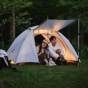 Палатка Naturehike Cloud-Creek (Yun chuan) 3-местная, алюминиевый каркас, серая, серия ВИНИЛ CNK2300ZP024-3CAWVE, фото 3