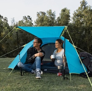 Палатка Naturehike P-Series 3-местная, алюминиевый каркас, голубая NH18Z033-P-3SBL, фото 3