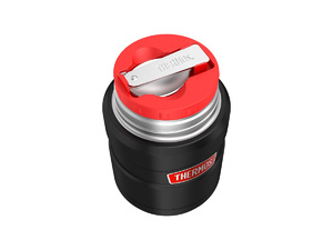 Термос для еды THERMOS KING SK-3020 RCMB 0.71L, складная ложка, чёрный 375810, фото 4