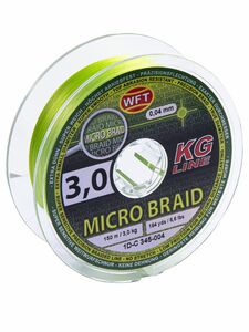 Леска плетёная WFT KG MICRO BRAID Chartreuse 150/0040, фото 2