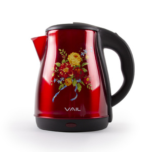 Чайник электрический VAIL VL-5555 красный  1,8 л., фото 1