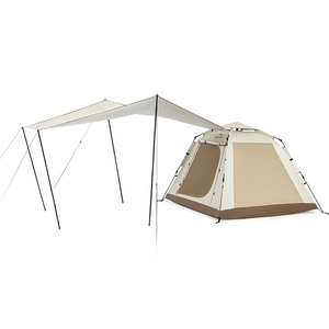 Палатка 3-местная c навесом Naturehike Ango Picnic Automatic Tent CNK2450WS021, бежевая, 6976507662536, фото 3