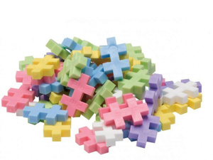 Развивающий конструктор Plus-Plus Mini 100 Pastel, 100 деталей, 6 пастельных цветов, фото 8