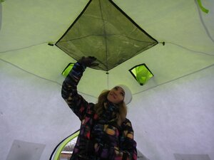 Зимняя палатка утепленная Лотос Куб 3 Классик С9Т (со съемным утеплителем), фото 12
