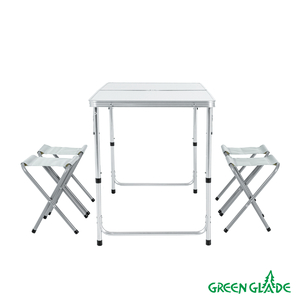Набор мебели для пикника Green Glade M790-1 (мраморный белый), фото 12