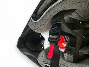 Шлем AiM RH855 Carbon TERRAIN глянцевый Black/Red XXL, фото 11