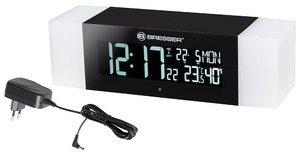 Радио с будильником и термометром Bresser MyTime Sunrise Bluetooth (черное), фото 2