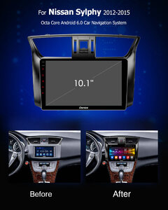 Штатная магнитола CARMEDIA OL-1666 DVD Nissan SENTRA 2014+, TIIDA 2015+, фото 7