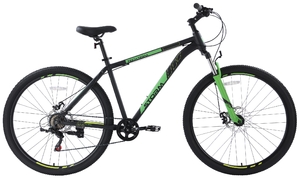 Велосипед Tech Team Storm 29"х19" чёрно-зелёный 2023