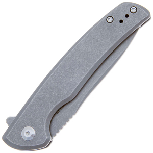 Складной нож SENCUT Tynan 10Cr15CoMoV Steel Gray Stonewashed Handle Stainless Gray, фото 3