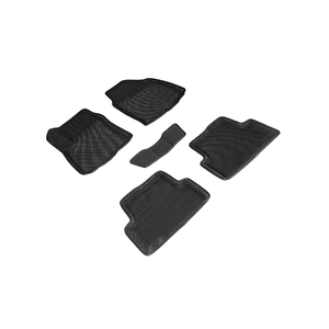 Коврики EVA 3D соты для Chevrolet Aveo II 2011-н.в. (черные, 96823), фото 1