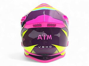 Шлем AiM RH855(Fiber Glass) VEXO глянцевый Purple/Pink XS, фото 4