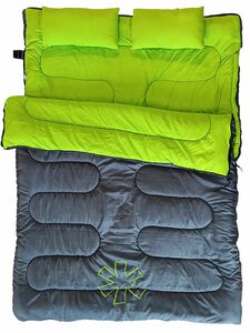 Мешок-одеяло спальный Norfin ALPINE COMFORT DOUBLE 250 GREEN, фото 3