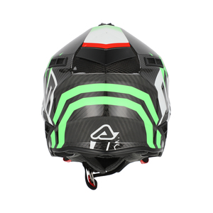 Шлем Acerbis STEEL CARBON 22-06 Green/Red глянцевый XS, фото 6