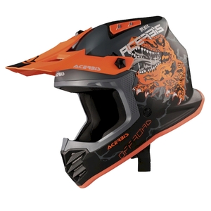 Мотошлем детский кроссовый Acerbis Profile Junior матовый черный/оранжеввый L, фото 1