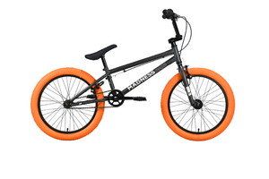 Велосипед Stark'22 Madness BMX 1 темно-серый/серебристый/оранжевый, фото 1