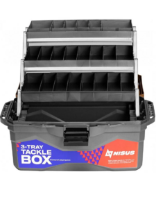 Ящик для снастей Tackle Box трехполочный NISUS красный, фото 2