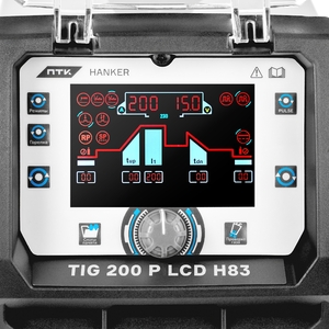 Аппарат аргонодуговой сварки ПТК HANKER TIG 200 P LCD H83, фото 7