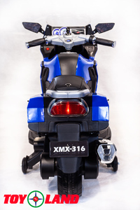 Детский мотоцикл Toyland Moto ХМХ 316 Синий, фото 7