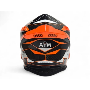 Шлем AiM RH855 Carbon RAZOR глянцевый White/Red XS, фото 4