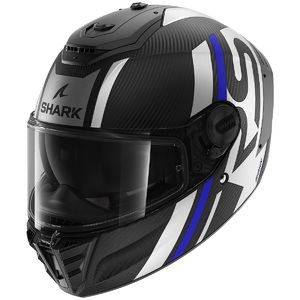 Шлем SHARK SPARTAN RS CARBON SHAWN MAT Black/Blue/Silver XL, фото 1